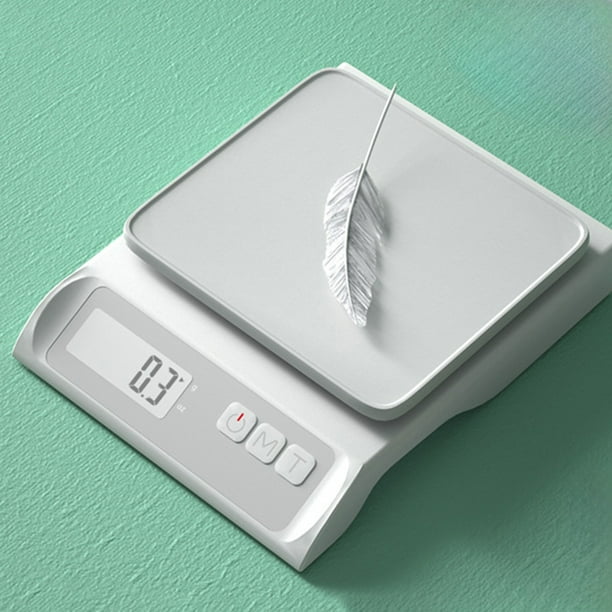 Báscula electrónica para electrodomésticos, balanza comercial de alta precisión, 0,1 g, para cocina, hogar, repostería, café, ABS