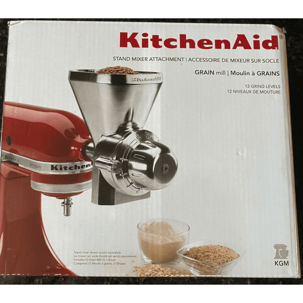 KitchenAid Metal Grain Mill ATTACHMENT Stand Mixers Wheat Corn Rye Oats