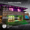 thumbnail image 4 of Remote Outdoor LED Smart Lights, RGBIC Permanent Outdoor Lights APP/ Voice Control, for Christmas, Halloween, Party, 100ft, 4 of 7