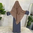 thumbnail image 1 of Chapeau Froissé Uni pour Femmes avec Hijab Ethnique Musulman, 1 of 4