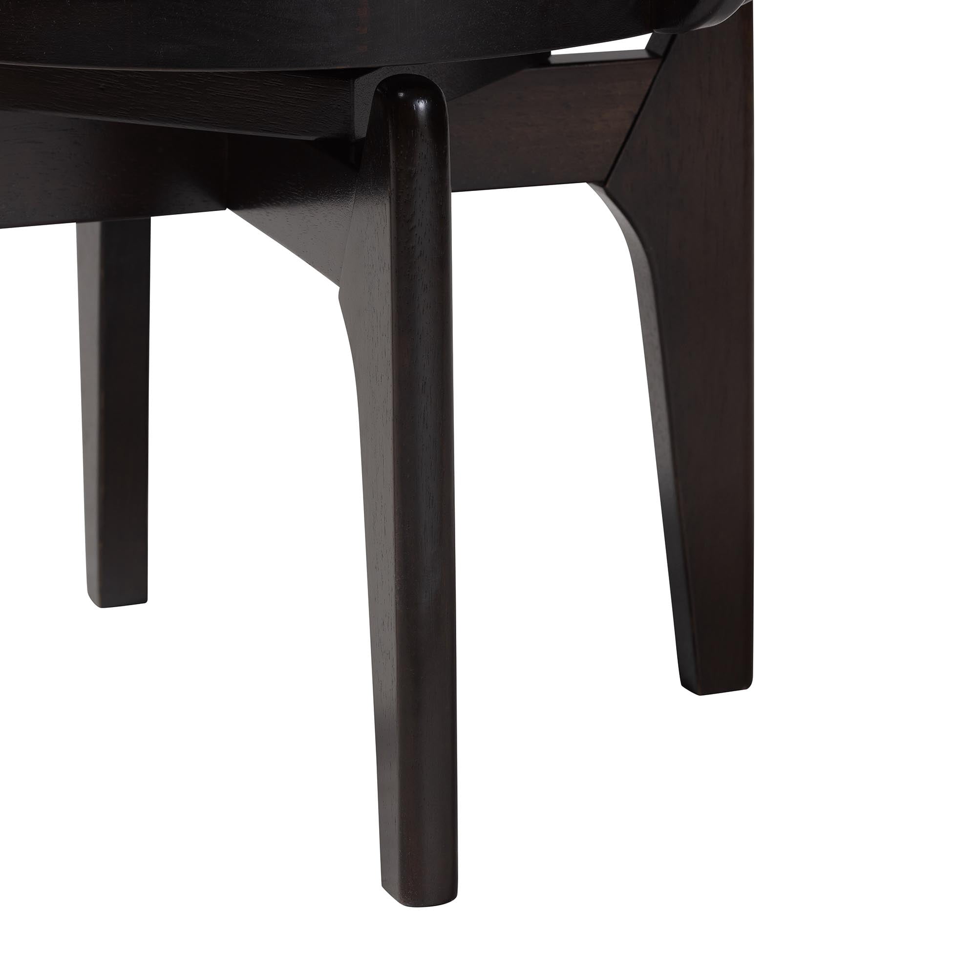 Baxton Studio Delacruz Mid-Century Dining Chair, Tan