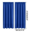 thumbnail image 3 of Taotanxi Blackout Curtains 38 x 84 inch/Blue Curtains Set of 2 Panels/Thermal Insulated Room Darkening Bedroom Curtains, 3 of 7
