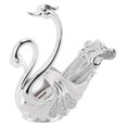thumbnail image 1 of Gold Coffee Dessert Spoon Fork Set with Swan Base Holder, 6 Forks Perfect for Fruit Dessert Stirring Sugar Ice Cream, 1 of 8