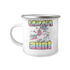 Aunt Coffee Mug, Unicorn Aunt, Aunt mug, coffee mug for aunt- 12 Oz Stainless Steel Enamel Finish White Camper Coffee Mug
