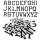 thumbnail image 4 of 2 Sets Decorative Iron On Patches Featuring English Letters For Crafts And Clothes Repair In Black Color Suitable For DIY Projects, 4 of 5