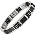 thumbnail image 1 of Men's Titanium Carbon Fiber Magnetic Bracelet Adjustable, 1 of 2