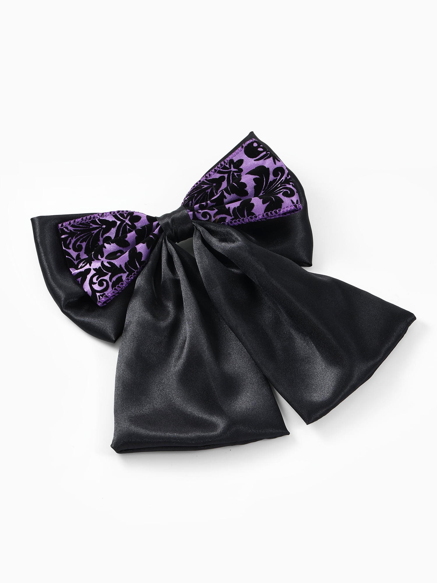 Way to Celebrate Halloween Women's Velvet Accent Hair Bow, Mulitcolor, 1 Piece, Alligator Hair Clip