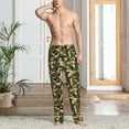 thumbnail image 5 of Mens Pajama Pants - Soft Sleep & Lounge Pants for Men, Camouflage Green Classic Cuteness Casual PJ Bottoms Pants with Pockets, 5 of 5