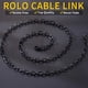 thumbnail image 3 of Collar: ChainsHouse Rolo Link, acero inoxidable 316L, 56 cm, 3 of 7