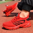 thumbnail image 3 of Men's Lightweight Breathable Shock-Absorbing Outdoor Sports Shoes with MD Cushioning System, Available in Black/Orange Styles, Suitable for Hiking, Running, Fitness - Low-Top Casual Sneakers, 3 of 9