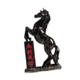 thumbnail image 3 of Estatua de caballo moderna, regalo de inauguración de la casa, escultura de caballo, estatua coleccionable de animales oro, 3 of 9