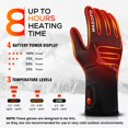 thumbnail image 3 of Guantes térmicos WASOTO 7.4V recargables con pantalla táctil L, 3 of 7