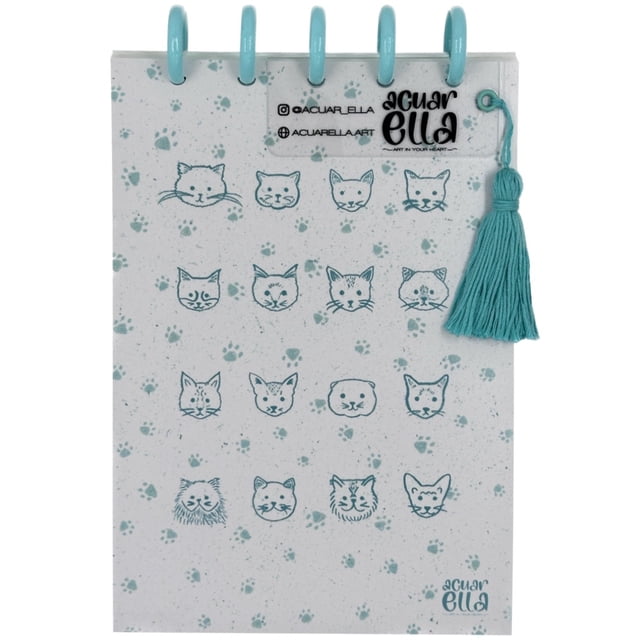 Acuarella Sketchbook de Gatitos papel de 300 gr 60% algodón
