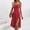 Red, variant on FDGIU Women's Boho Floral Maxi Sundress - Sleeveless Spaghetti Strap Beach/Picnic/Lounge Dress with Smocked Tiered Design
