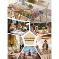 thumbnail image 6 of Spring Floral Tablecloth Rectangle Table Cloths 54x108, Waterproof Tablecloth Outdoor Table Cloth, Summer Birds Botanical Fence Rustic Washable Table Cover for Kitchen Dinning Party, 6 of 8