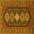 thumbnail image 1 of Ahgly Company Machine Washable Indoor Square Persian Yellow Traditional Area Rugs, 7' Square, 1 of 4