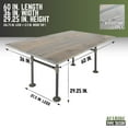 thumbnail image 5 of Restore Riverstone Grey Solid Wood Dining Table, 5 of 10