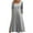 Gray, variant on hotojiny Womens Maxi Dress Casual 3/4 Length Sleeve Flowy Pleated a Line Dress Soft Lounge Crewneck Vacation Dresses