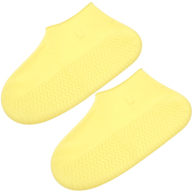 BESTYASH 1Par Protector De Zapatos Impermeable Amarillo Con Antideslizante Para Uso Exterior Y Lluvia