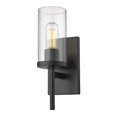 thumbnail image 1 of Golden Lighting Winslett BLK Transitional Sconce 1 Light Incandescent Matte Black, 1 of 1
