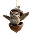 thumbnail image 1 of Adornos de animales del bosque en forma de bellota 2D, decoración para fiestas y árboles de Navidad., 1 of 7