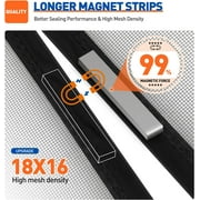 INNOTECHSC Magnetic Screen Door - Self Sealing, Heavy Duty, Hands Free Mesh Partition Keeps Bugs Out - Pet and Kid Friendly - Keep Open Feature - 38 inch x 83 inch