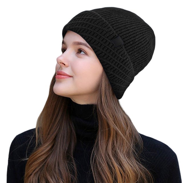 Winter Warm Hat Fashionable Elastic Slouchy Cap for Men Women Cold Weather Comfortable Outdoor Daily Use