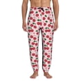 thumbnail image 2 of Sweatpants for Men - Cute Berry Star Pink Adjustable Elastic Band Mens Joggers With Pockets, Athletic Workout Gym Casual Track Pants for Men, 2 of 7