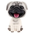 thumbnail image 1 of Figura de cachorro de resina con bonito perro que se balancea, juguete para el hogar o el salpicadero del coche, para decoración de vehículos - Pug, 1 of 4
