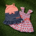 thumbnail image 4 of Oodles Red Tie Waist Denim Skirt Spring Dog Dress, Large, 4 of 11