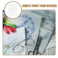 thumbnail image 3 of CATIEBYE 4Pcs White Water Soluble Embroidery Stabilizer Sheets for Printable Patterns and Strong Adhesion, 3 of 8