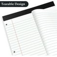 thumbnail image 3 of duomi-2 Pack Legal Pads 8.5 x 11 White Wide Ruled Notepads Perforated Writing Pads, 30 Sheets Per Notepad, 3-Hole Punched Paper, Writing Note Pads for School, Home, Office, Business, 3 of 4