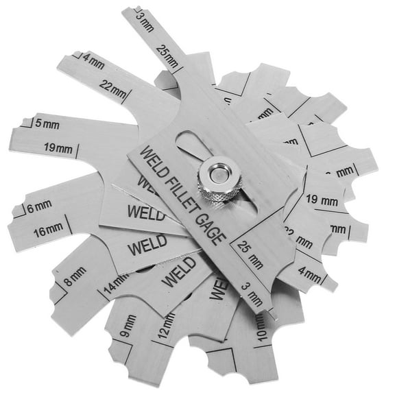 FRCOLOR 1 Set Fillet Weld Gauge Welding Inspection Depth Gauge Home Inspection Tool Gauge