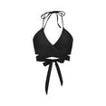 thumbnail image 4 of Youyipin womens swimsuits Women's Push Up V Neck Bikini Sets Criss Cross Back swimsuit Two Piece Bathing Suit beach vacation clothes for women, 4 of 4