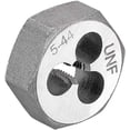 thumbnail image 1 of HUGFEGWE Hex Rethreading Die, UNF 5-44 Carbon Steel Thread Die, Hex Rethreading Die Machine Thread Die, Hexagon Taper Pipe, 2 Pcs CJB91-22857, 1 of 7