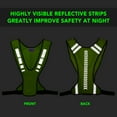 thumbnail image 7 of Lightweight High Visibility Safety Vest Outdoor Sports Running Cycle Reflective Vest With Pocket, 7 of 7