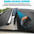thumbnail image 3 of Waterproof All-Weather Universal Car Cover with Right Side Zipper & Rear View Mirror Pocket 190T-PU for Sedan 187" to 192" Length, 3 of 6