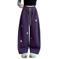 thumbnail image 3 of Easter Pants Straight Leg Fit Wide Leg Skater Pants Boys Pants for Boys Outdoor Youth Spring Fashion 2026 (Purple,11-13 Years), 3 of 3