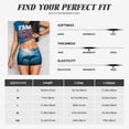 thumbnail image 3 of KLL Ocean Dolphin Fish School Pattern Workout Shorts for Women Scrunch Short Gym Yoga Running Sport Active Exercise Fitness Shorts, 3 of 5