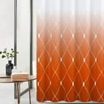 thumbnail image 2 of Bathroom Shower Curtain Set White Shower Curtain Ombre Shower Curtain with Hooks Water Repellent Shower Curtain Linen Fabric Shower Curtains Bathtub Hotel, 72x72 inch, Orange, 2 of 6