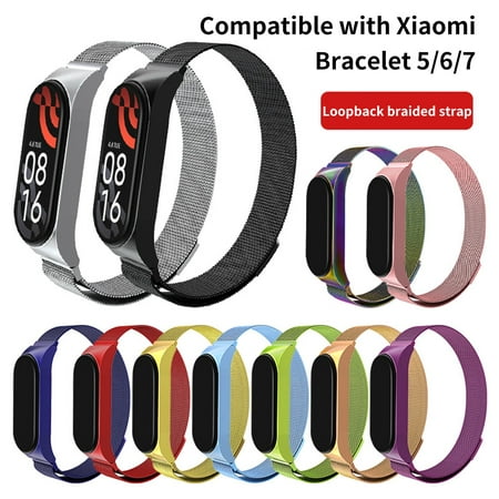 Yirtree Watch Band Sweat-proof Waterproof Replaceable Integrated One-piece Smart Wristwatch Strap for Xiaomi Mi Band 5 6 7