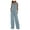 Light Blue 1, variant on Women's 2 Piece Outfits Sleeveless Button Suit Vest Wide Leg Pants Set Casual Matching Set Business Suits