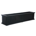 thumbnail image 2 of Mayne Cape Cod 4 Foot Rectangle Outdoor Windowsill Flower Planter Box, Black, 2 of 6
