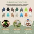thumbnail image 6 of WestinTrends Malibu Kids Outdoor HDPE Adirondack Plastic Patio Chair, Sand, 6 of 16