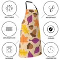 thumbnail image 5 of Pofeuu Acorn Autumn Fall Leaf Leaves Print Waterproof Apron with Pockets Adjustable Cooking Aprons Kitchen Bib for Baking Household Cleaning, 5 of 8