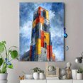 thumbnail image 4 of Colorful Abstract Tower Canvas Print, Modern Wall Decor for Living Room Bedroom Office Dining Room Hallway Cafe, 4 of 8