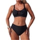 thumbnail image 1 of Trajes de Baño de Cintura Alta para Mujeres Traje de Baño de Color Sólido con Bolsillo Pantalones Deportivos Traje de Baño Dividido Tangini, 1 of 5
