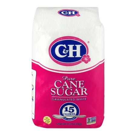 C & H Pure Granulated White Cane Sugar, 4 lb