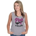 thumbnail image 3 of My Color Pink Breast Cancer Awareness Tank Top Tee Shirt Women Brisco Brands L, 3 of 6