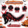 thumbnail image 4 of Halloween Pet Centipede Costume, Adjustable Plush Bug Hooded Apparel for Cats and Small Dogs, 4 of 9